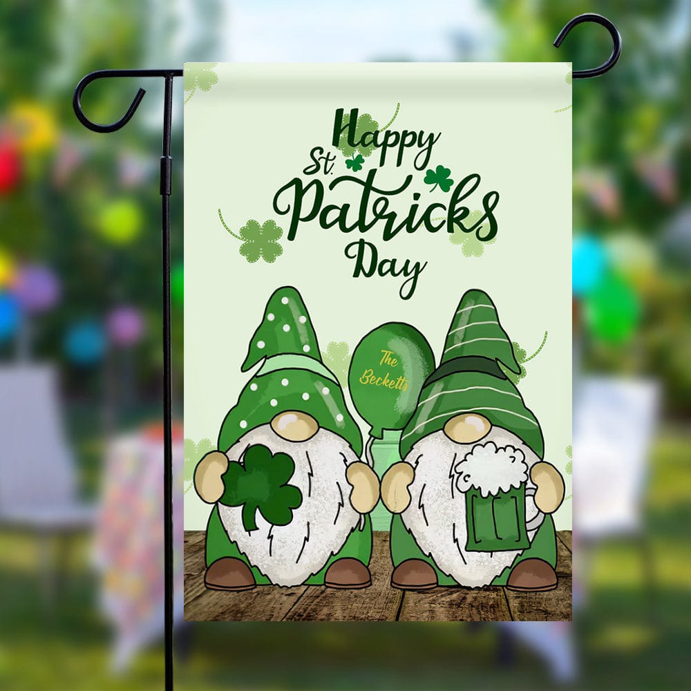 Bandiera Di San Patrizio Personalizzata Per Il Giardino Con Nome, Regalo Per La Famiglia - GiftlabIT