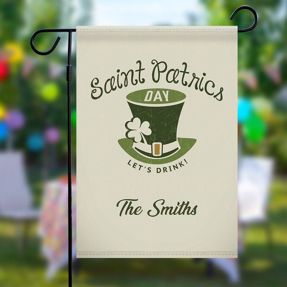 Bandiera Da Giardino Per Il Giorno Di San Patrizio, Bandiera Da Giardino Personalizzata, Regalo Per La Famiglia - GiftlabIT
