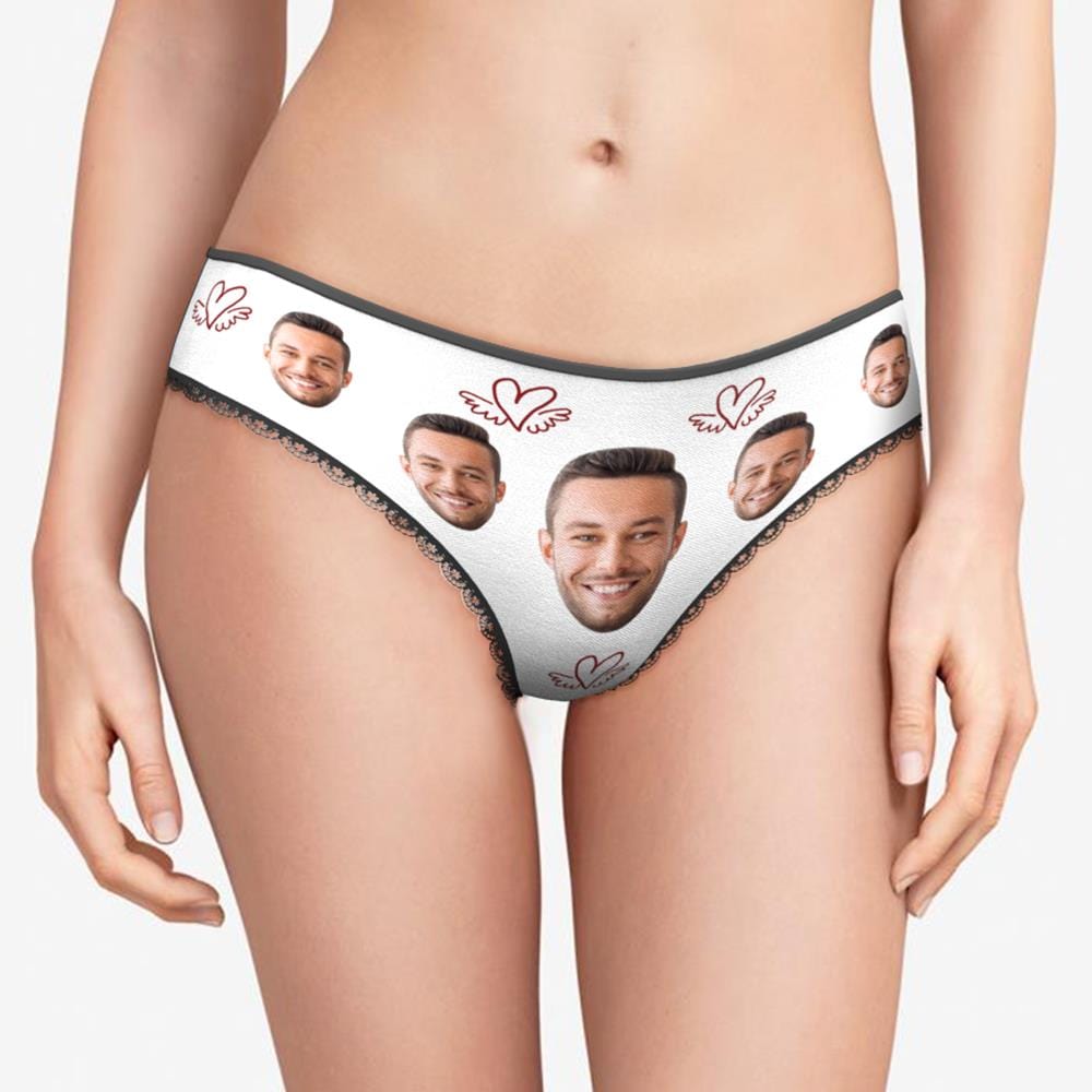 Mutandine Da Donna Personalizzate Con Volti E Cuori Da Uomo - GiftlabIT