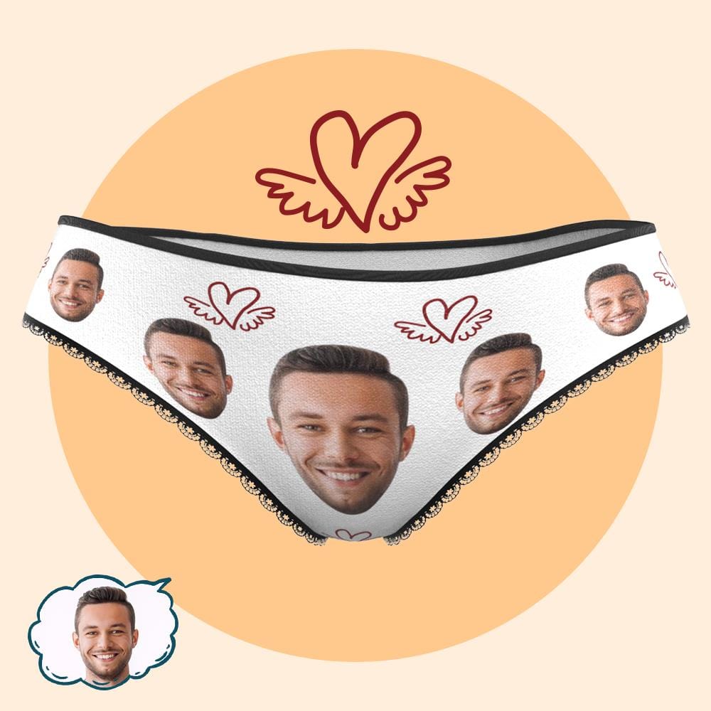 Mutandine Da Donna Personalizzate Con Volti E Cuori Da Uomo - GiftlabIT