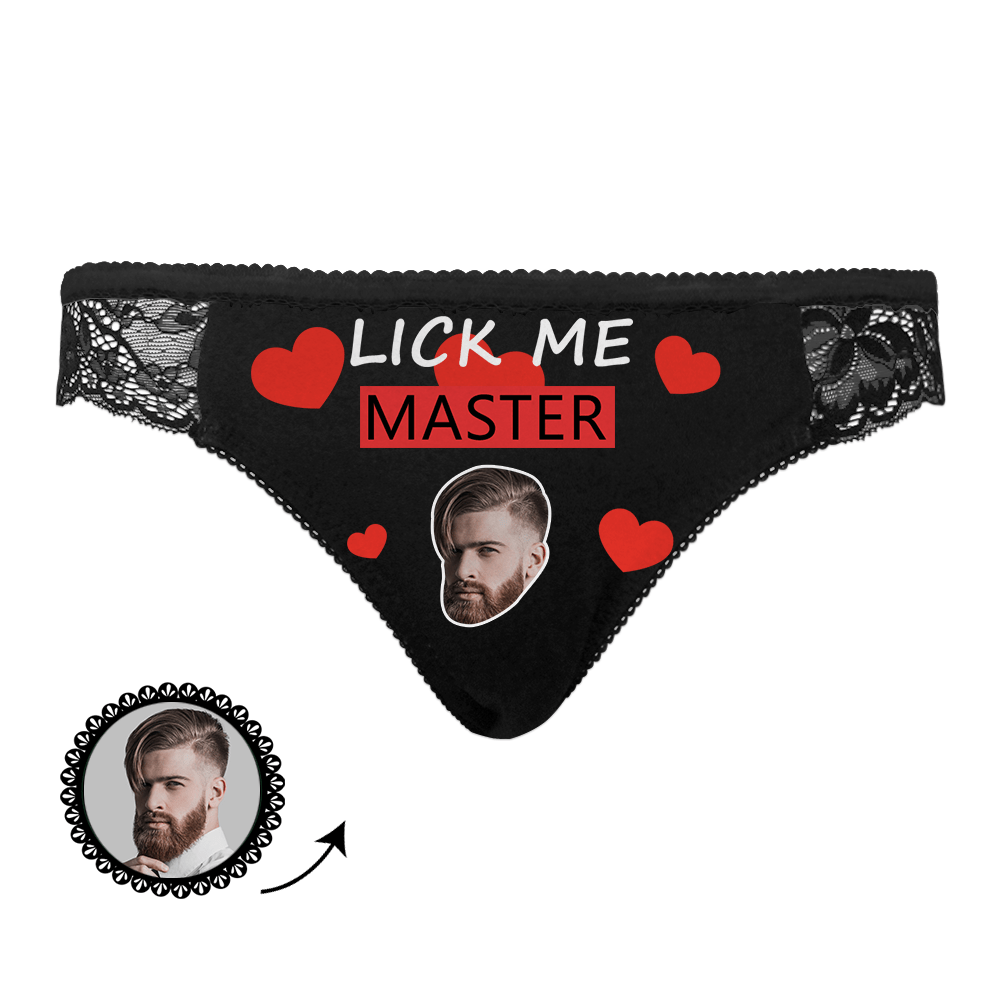 Mutandine Da Donna In Pizzo, Intimo Personalizzato Con Il Viso, Intimo Sexy Per La Fidanzata - GiftlabIT