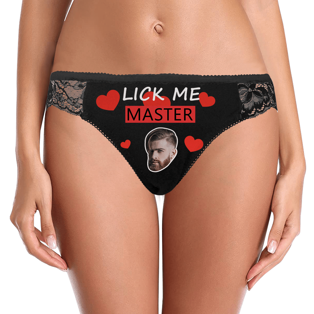 Mutandine Da Donna In Pizzo, Intimo Personalizzato Con Il Viso, Intimo Sexy Per La Fidanzata - GiftlabIT