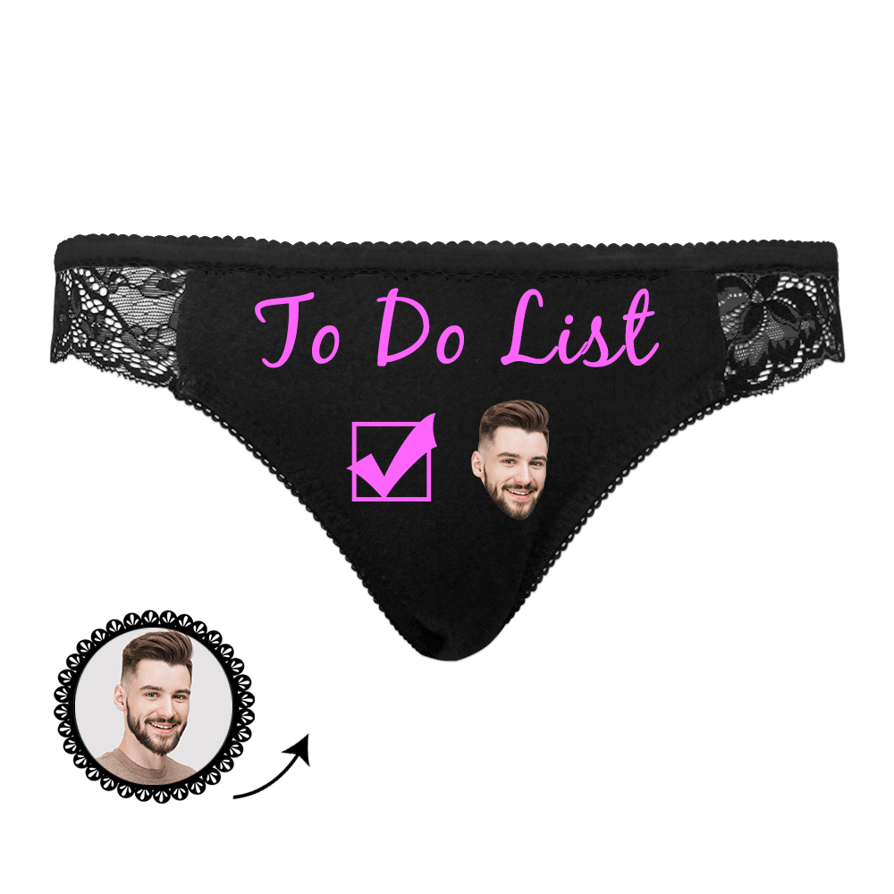 Mutandine Sexy, Mutandine Di Pizzo Personalizzate Con La Faccia Del Marito - GiftlabIT