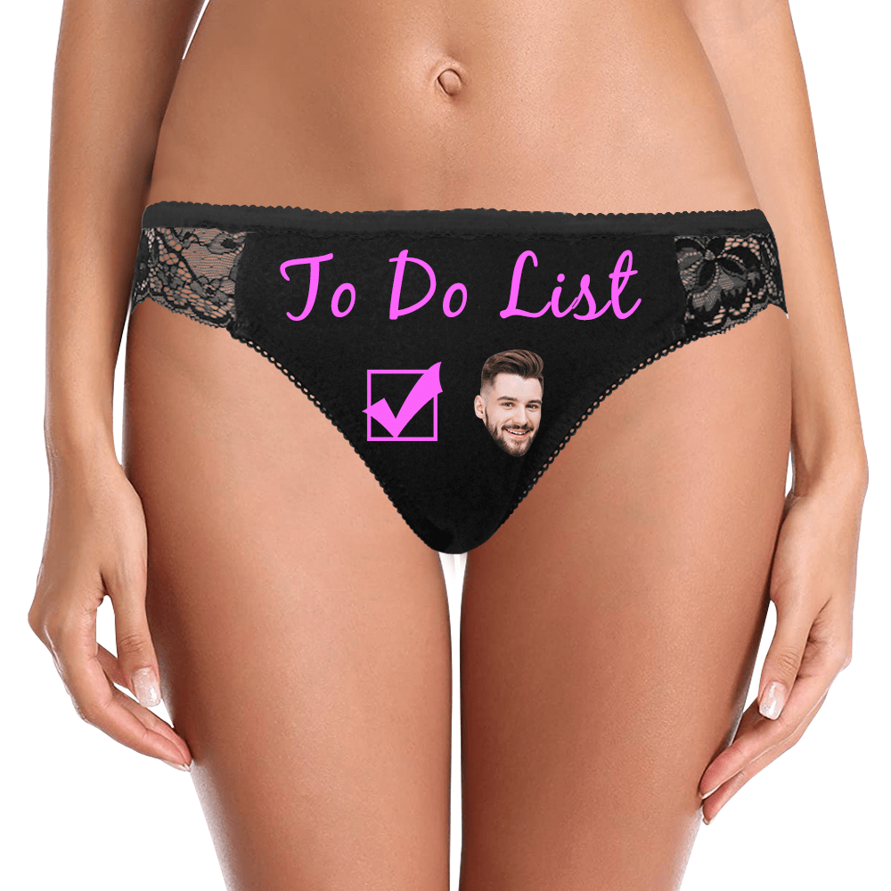 Mutandine Sexy, Mutandine Di Pizzo Personalizzate Con La Faccia Del Marito - GiftlabIT