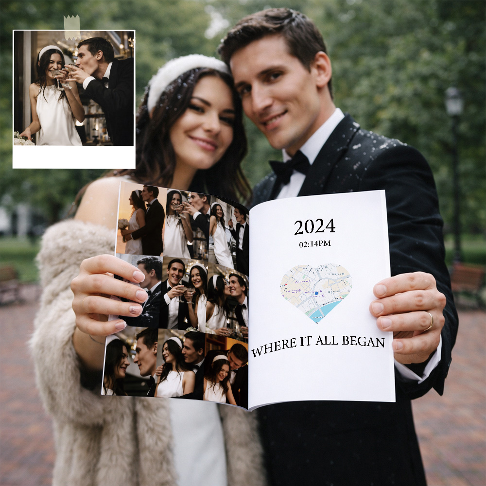 Rivista Personalizzata Per Coppie Sposate In Occasione Dell'anniversario Di Matrimonio. - GiftlabIT