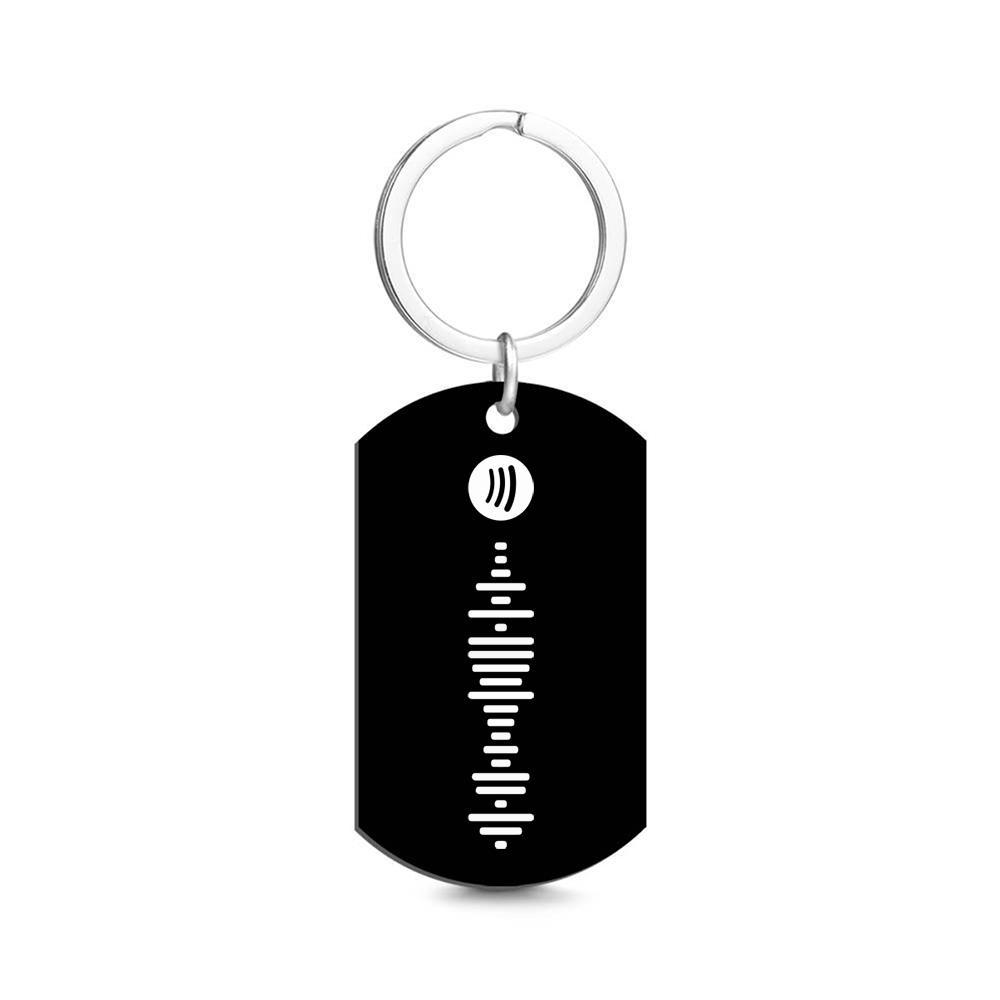 Portachiavi Personalizzato Con Codice Spotify Scansionabile, Con Foto Di Una Canzone Incisa, Regalo Per Lui. - GiftlabIT