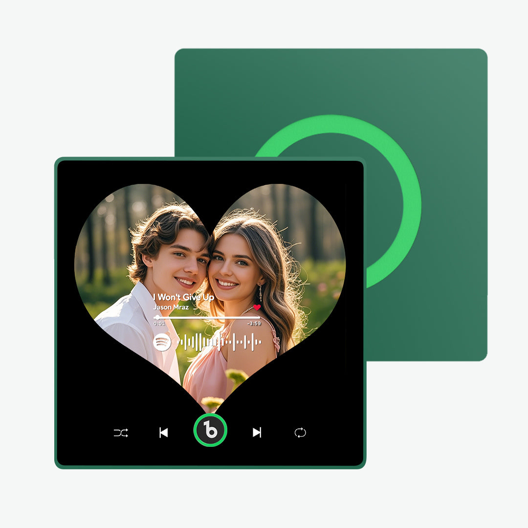 Magnete Da Frigo Musicale Personalizzato, Magneti Da Frigo A Forma Di Cuore Migliorati, Regali Per Coppie - GiftlabIT