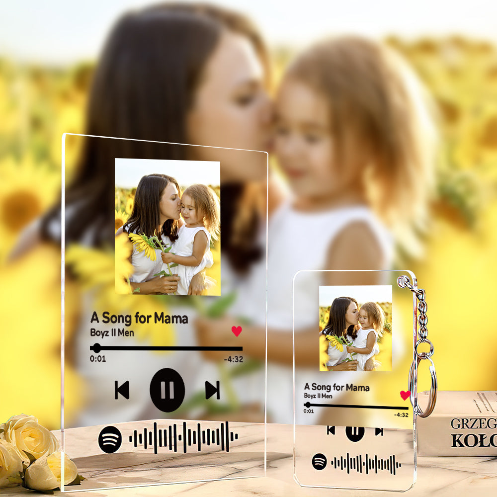 Targa Spotify Targa Musicale Scansionabile Personalizzata Regali Per La Festa Della Mamma Per La Mamma - GiftlabIT