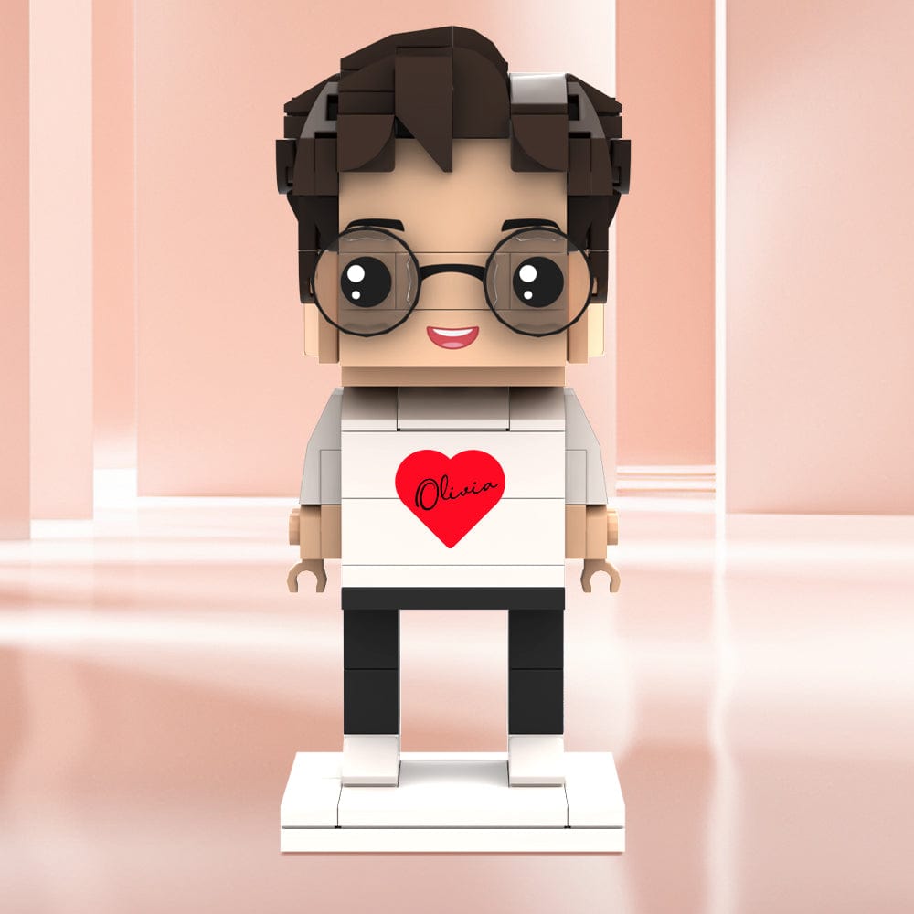 Regali Di San Valentino: Personaggi In Mattoncini Personalizzati Con Nome. - GiftlabIT