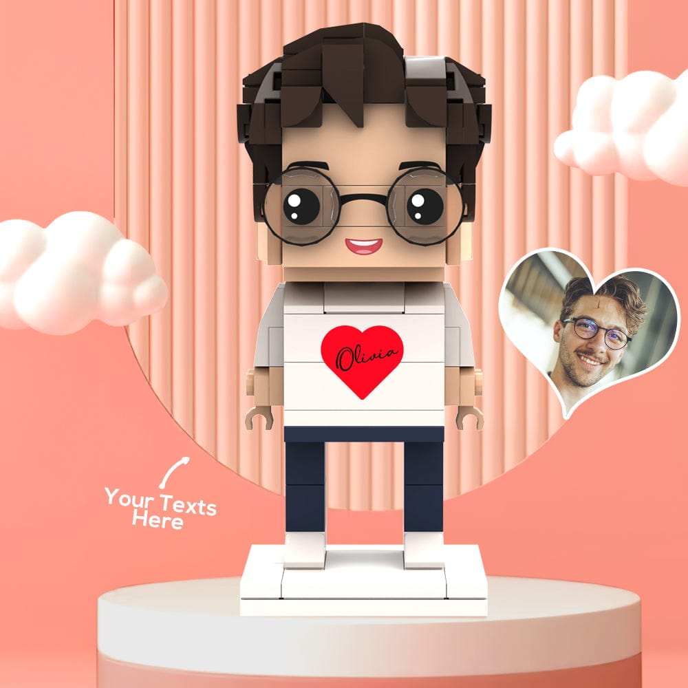 Regali Di San Valentino: Personaggi In Mattoncini Personalizzati Con Nome. - GiftlabIT