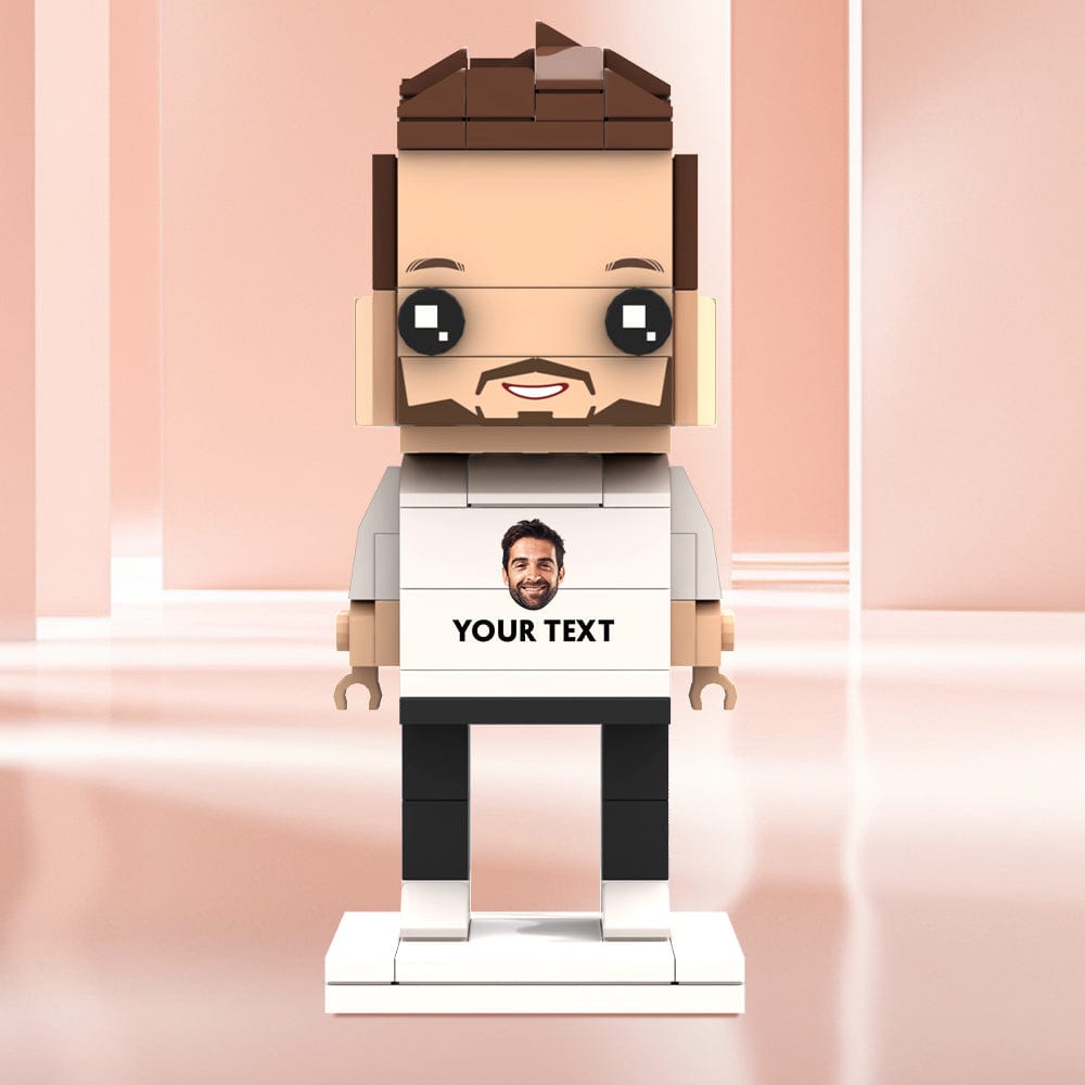 Regali Di San Valentino: Personaggi In Mattoncini Personalizzati Con Viso E Testo Personalizzati. - GiftlabIT