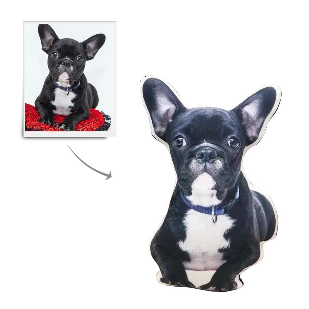 Cuscino Decorativo Con Motivo Carlino, Regalo Per Amanti Dei Cani, Regalo Per Esprimere Cordoglio Per La Perdita Di Un Animale Domestico. - GiftlabIT