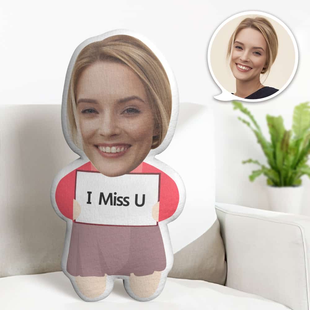 Cuscino Personalizzato Con La Faccia, Regalo Di San Valentino, Bambola Con La Faccia Da Cartone Animato 'mi Manchi', Il Miglior Regalo Per L'innamorato/a - GiftlabIT