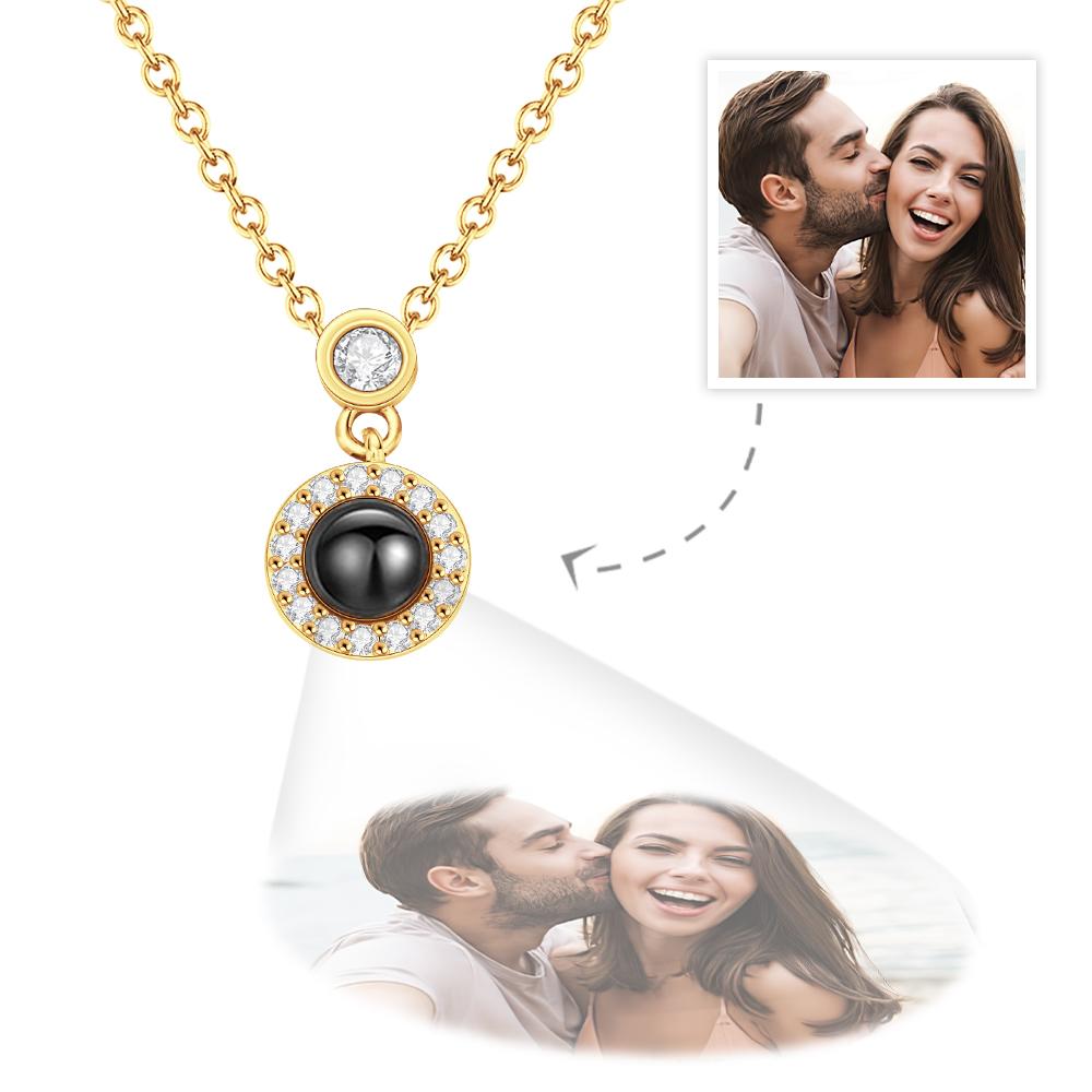 Collana Con Proiezione Personalizzata, Ciondolo Con Foto Personalizzata, Catena Con Proiezione, Gioielli, Regali Per Donne - GiftlabIT