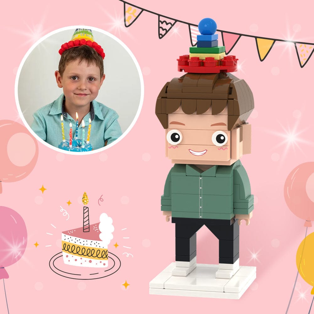Regali Di Compleanno Del Figlio Figure In Mattoni Completamente Personalizzate Figure In Mattoni Con Foto Personalizzate - GiftlabIT