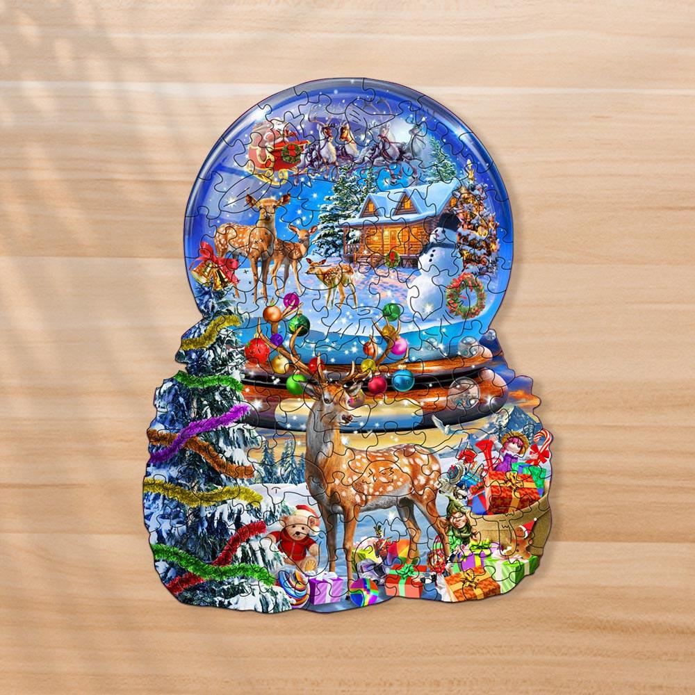 Puzzle In Legno Puzzle Natalizi Regali Di Natale Per La Famiglia Albero Di Natale - GiftlabIT