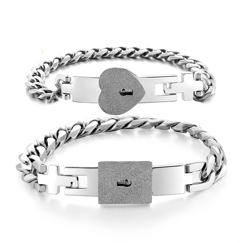 Regali Per Coppie: Braccialetti Con Chiave Segreta, Braccialetti Esclusivi Con Lucchetto Dell'amore, Set Per Bloccare E Sbloccare Il Vostro Amore. - GiftlabIT
