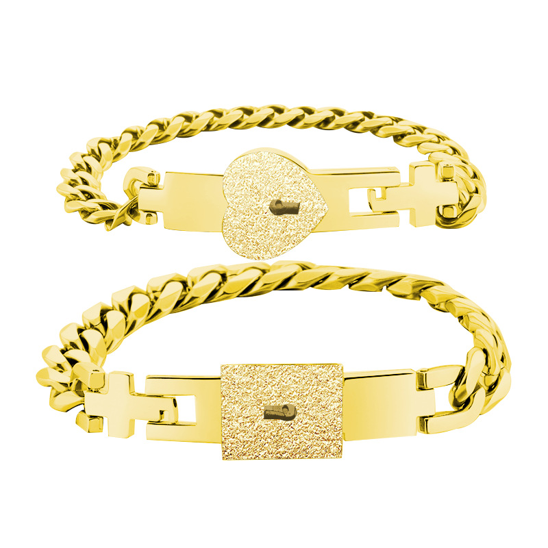 Regali A Sorpresa Braccialetti Per Coppie Con Chiave Segreta Braccialetti Esclusivi Con Lucchetto Dell'amore Set Per Bloccare E Sbloccare Il Vostro Amore - GiftlabIT