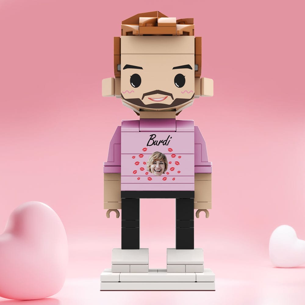 Regali Di San Valentino: Personaggi In Mattoncini Personalizzati Con Volto E Nome. - GiftlabIT