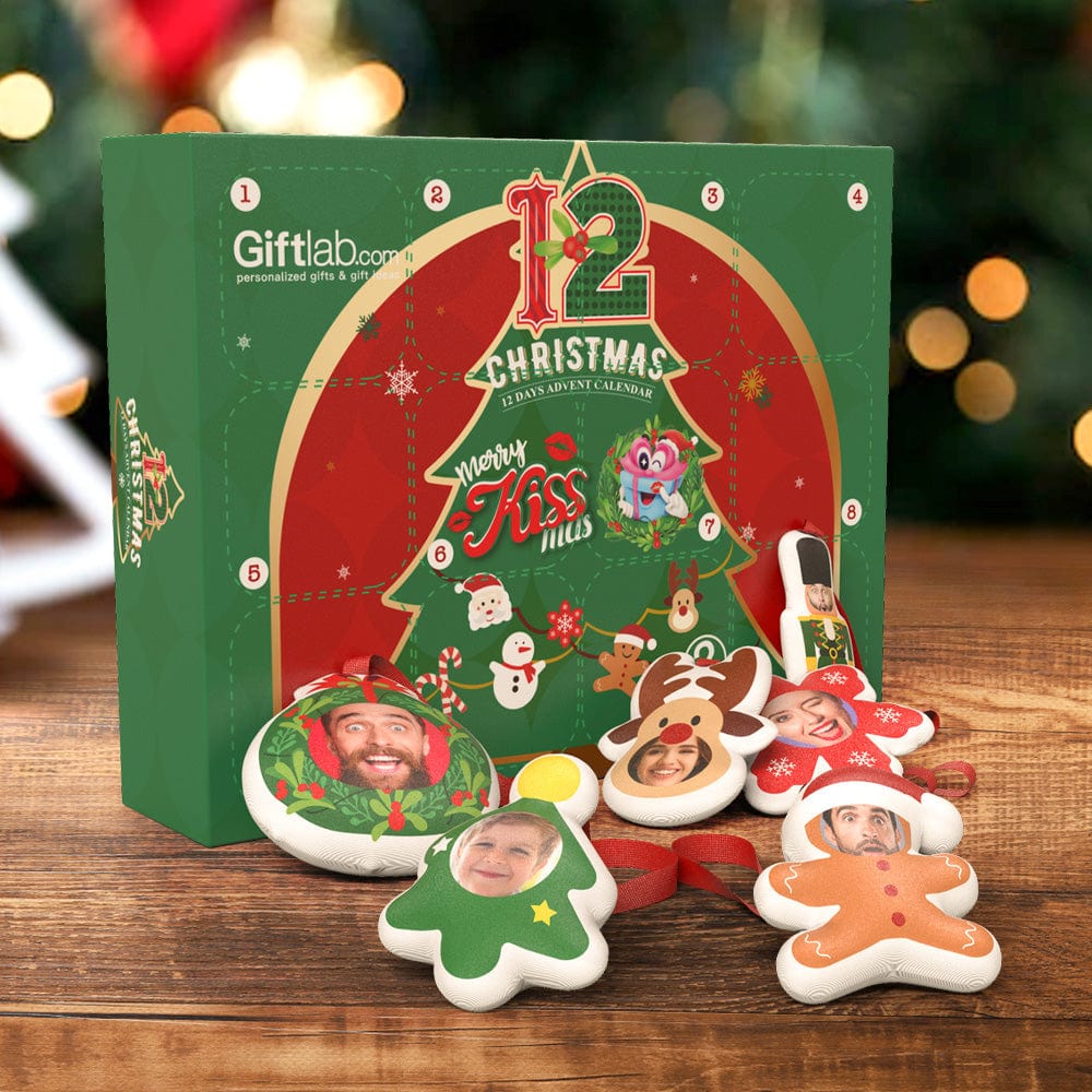 Regali Di Natale A Sorpresa Decorazioni Natalizie Da Appendere Con Foto Scatola A Sorpresa Volto Personalizzato Ornamenti Natalizi Da Appendere - GiftlabIT