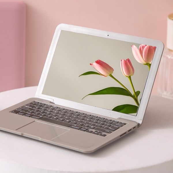 Mini Specchietto a Forma di Laptop – Specchio per il Trucco Compatto e Pieghevole – Simpatico Regalo per Ragazze e Amiche
