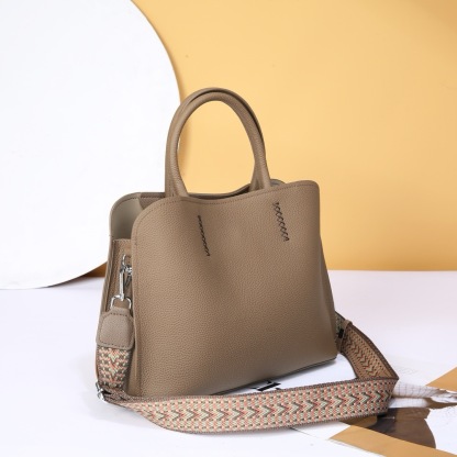 Genuine leather tote bag for women