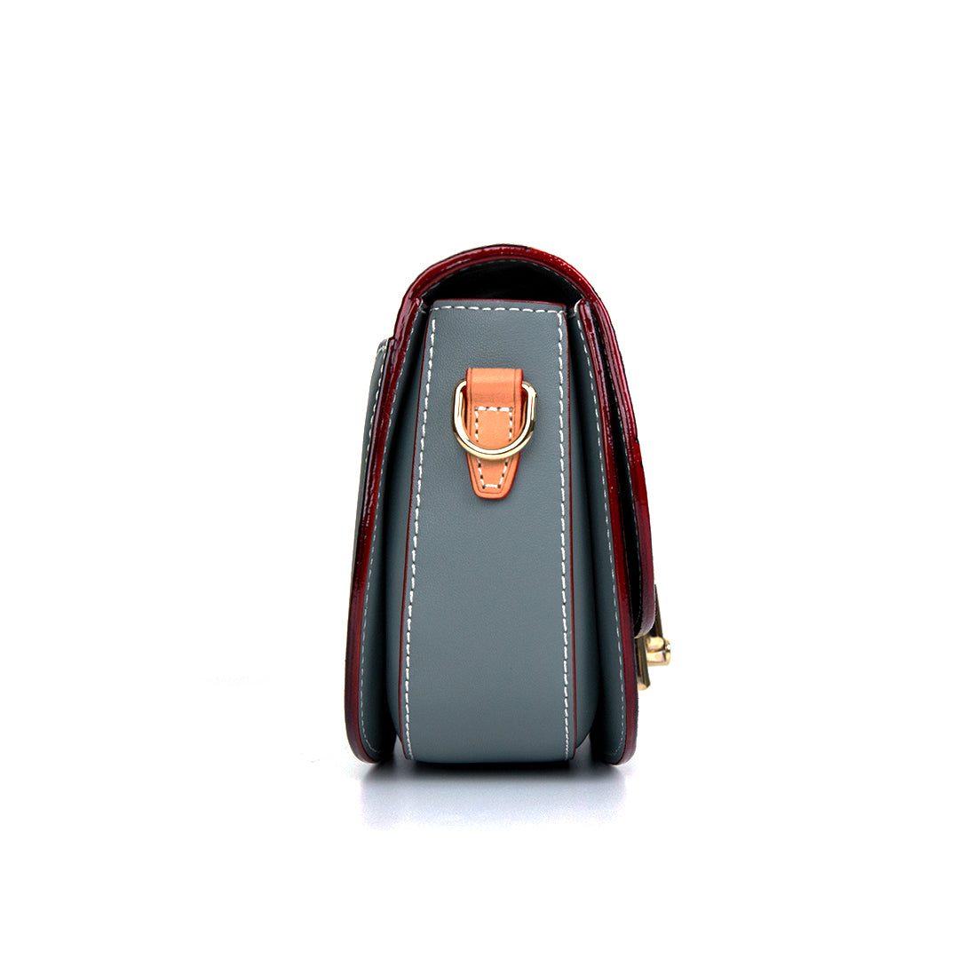 Handmade Lotus Flower Carving Crossbody Bag