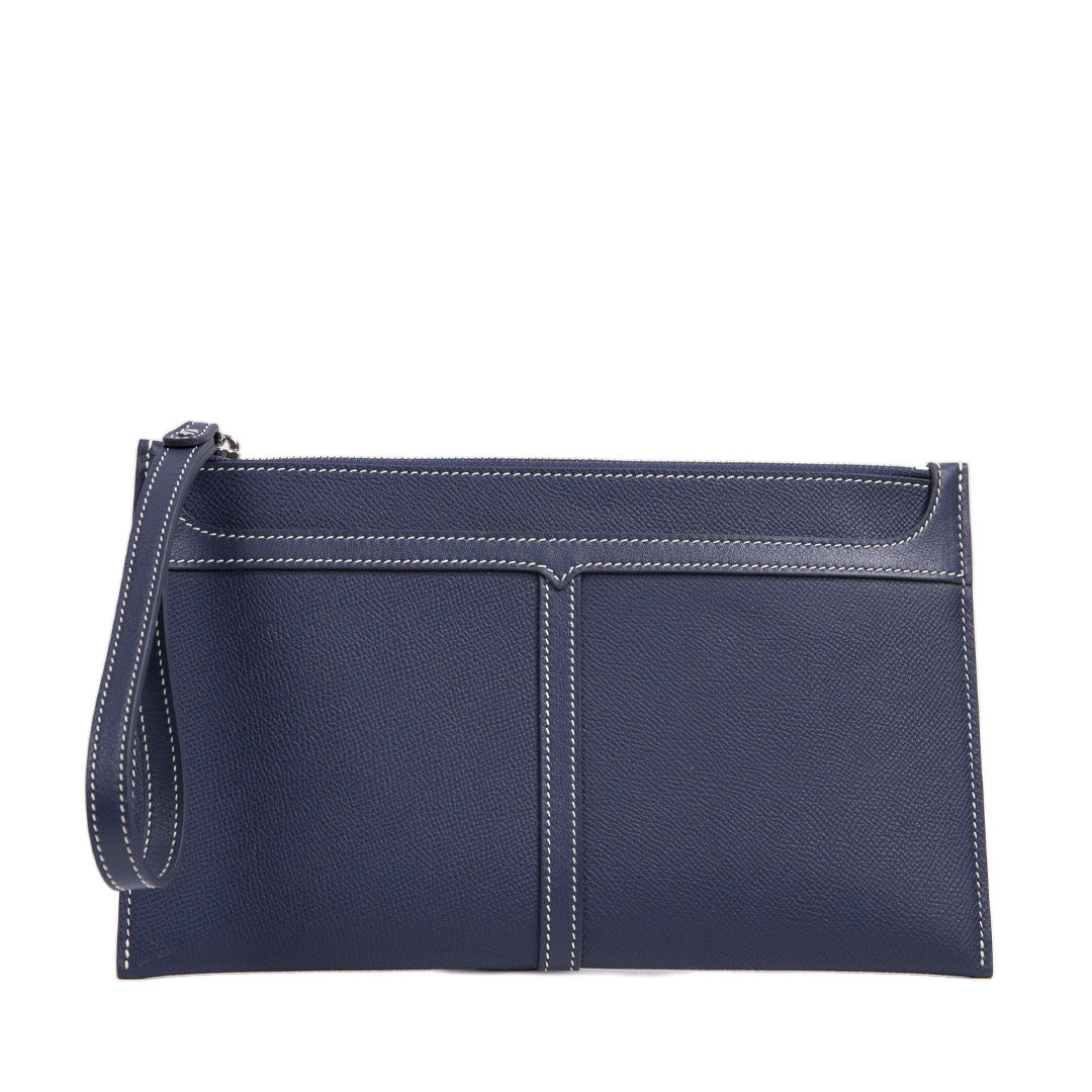 Handcrafted TOGO Leather Blue Wallet