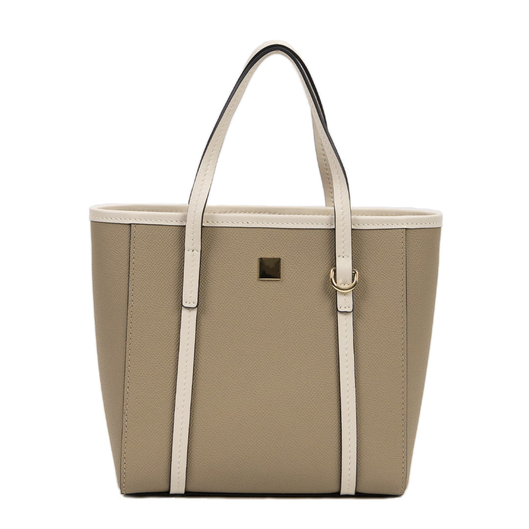 Inlior Handmade Gray EP SWIFT Leather Minimalism Tote Bag