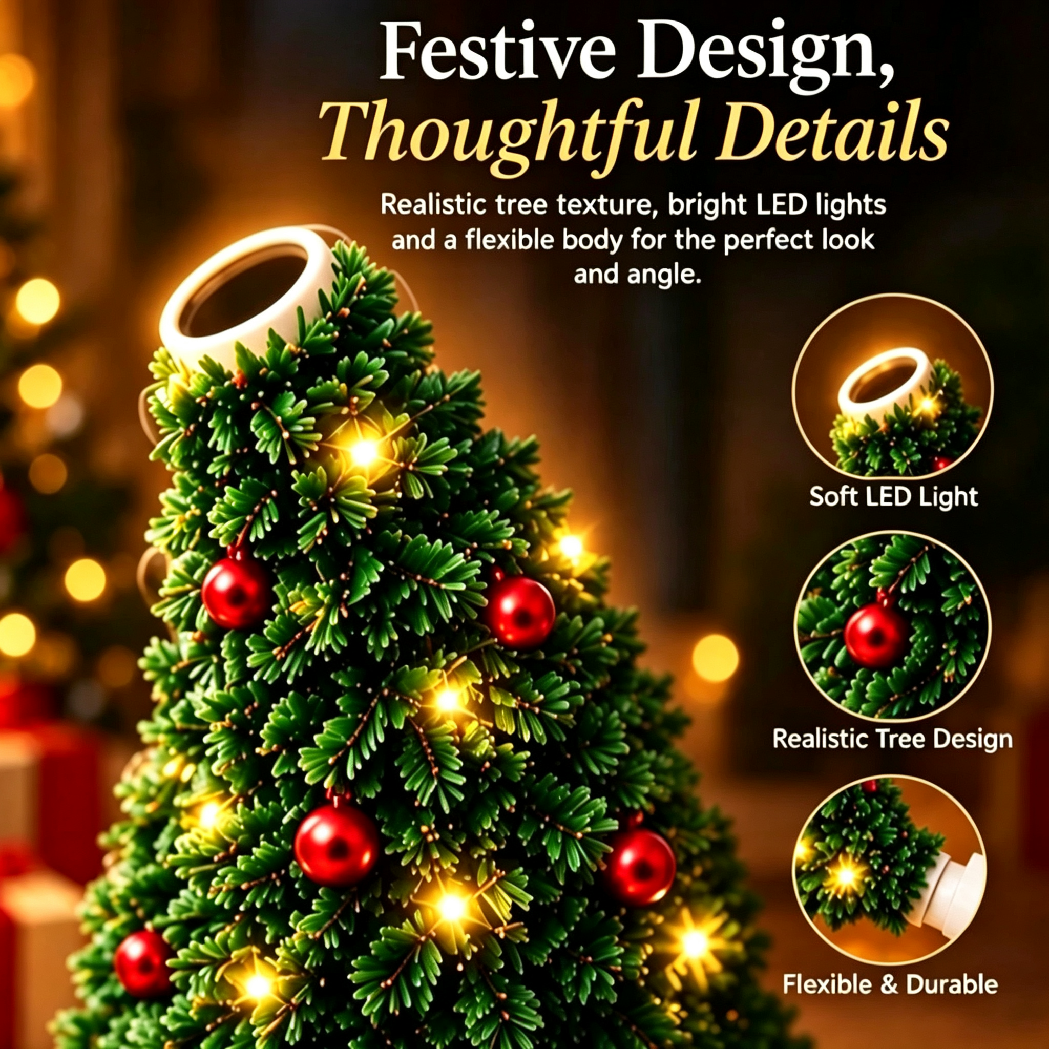 Magical Christmas Tree USB Projector Light