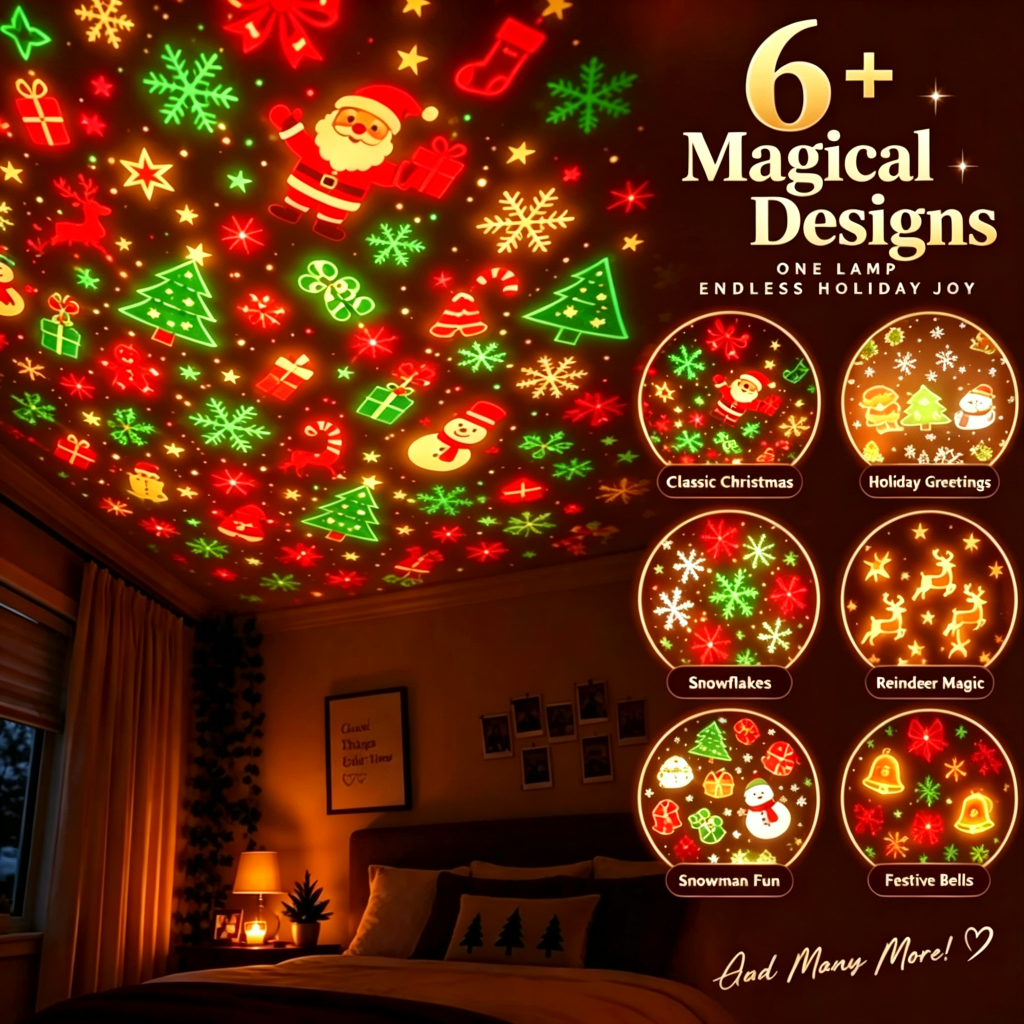 Magical Christmas Tree USB Projector Light