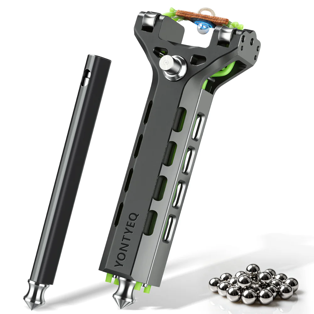 Aluminum Slingshot Kit with Ammo Tube