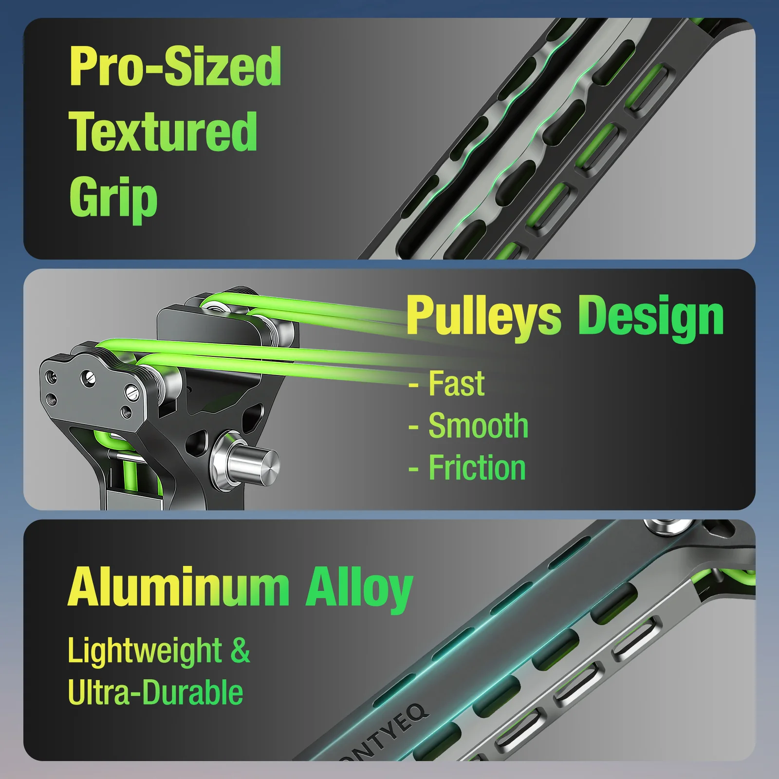 Aluminum Slingshot Kit with Ammo Tube