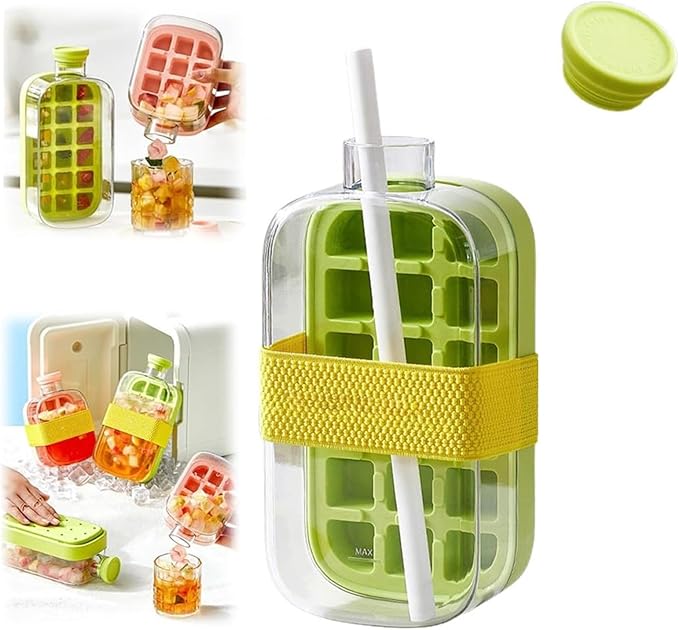 Press-Style Ice Tray Bottle