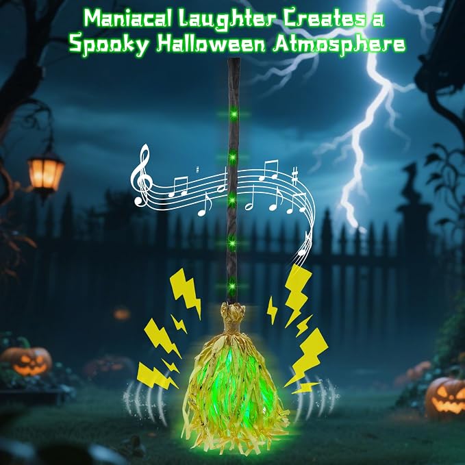 Halloween Decor Magic Witch Broomstick
