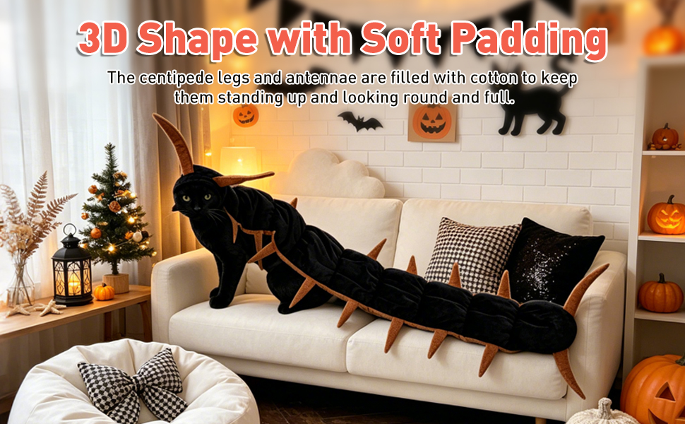 Halloween Cat Costume Centipede Outfit