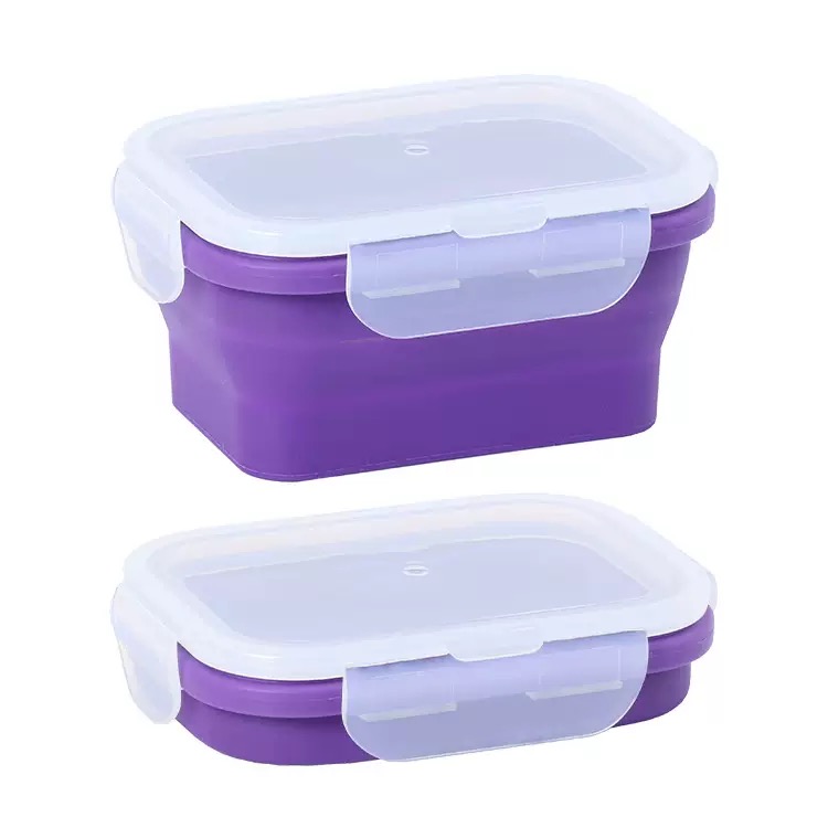Mini silicone folding storage box