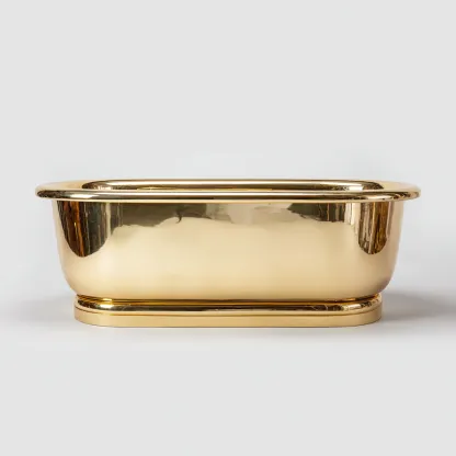 Baignoire-metal-182x84x61 cm-or-design luxueux-Dengetio