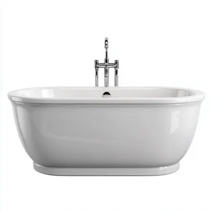 Baignoire-acrylique-169x79x56 cm-blanc-design moderne-Dengetio