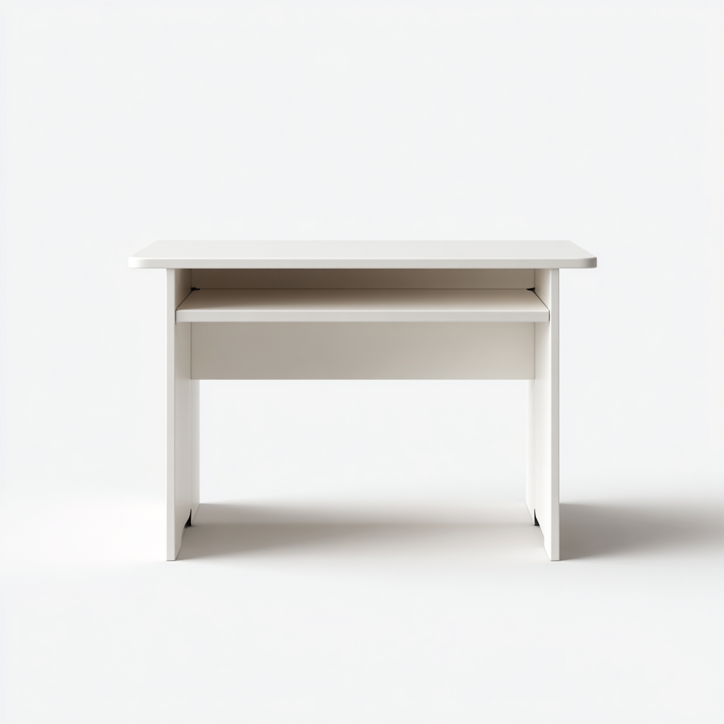 Bureau enfant-MDF-100x55x72 cm-blanc-design minimaliste moderne-Dengetio