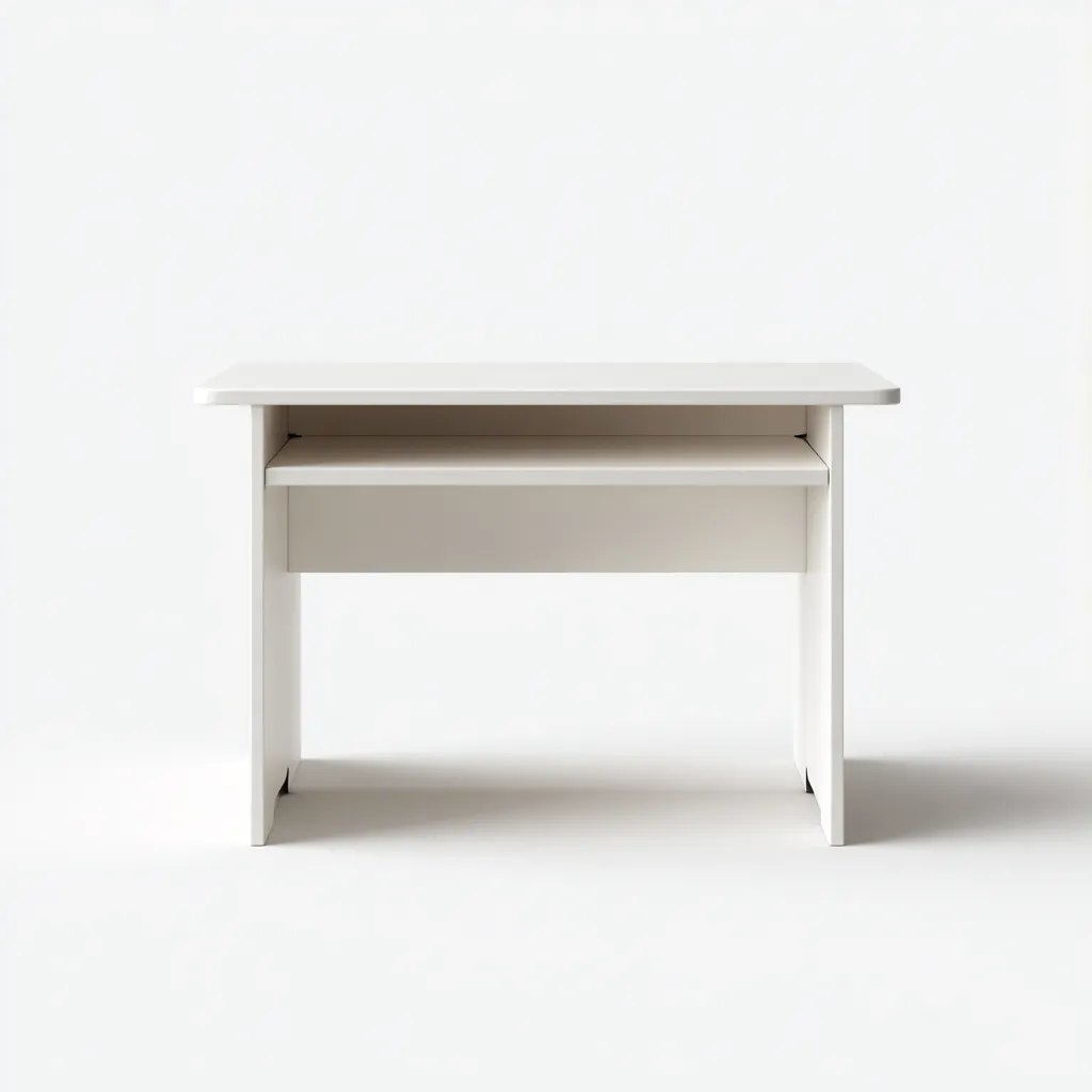Bureau enfant-MDF-100x55x72 cm-blanc-design minimaliste moderne-Dengetio
