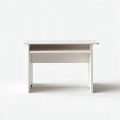 Bureau enfant-MDF-100x55x72 cm-blanc-design minimaliste moderne-Dengetio