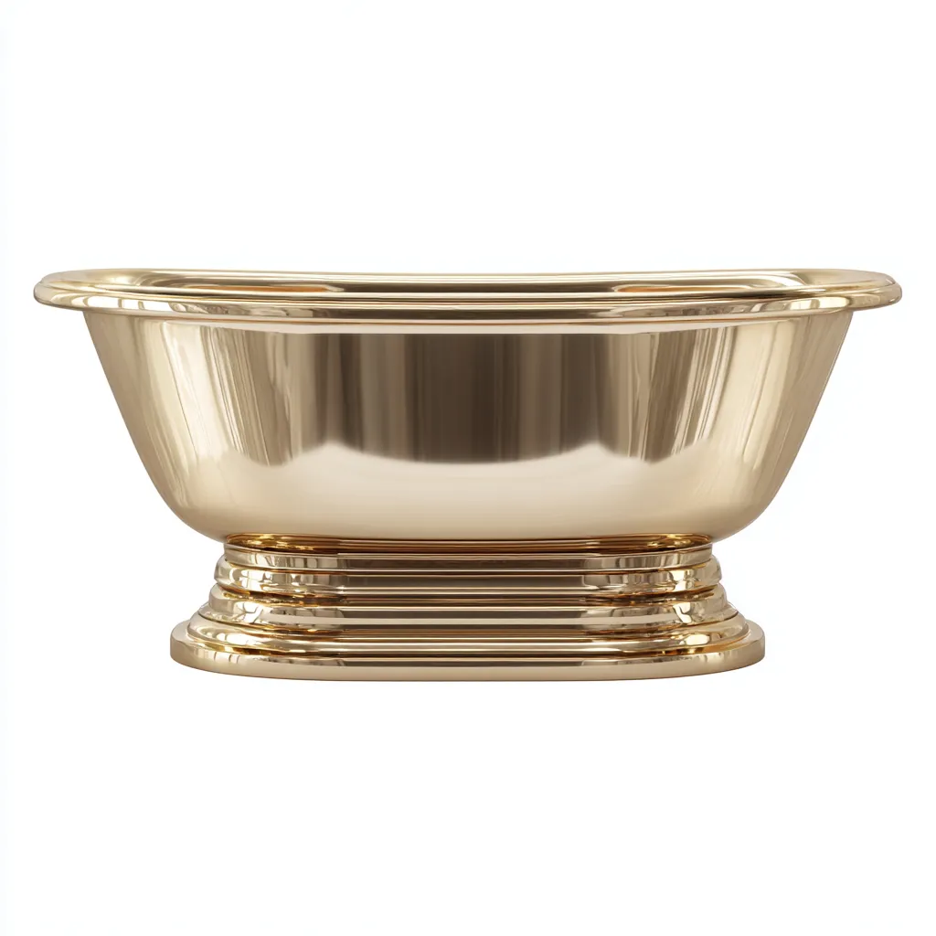 Baignoire-metal-180x82x60 cm-or-design luxueux-Dengetio