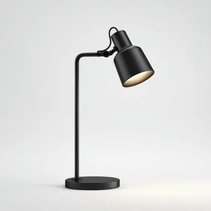 Lampe de table - métal - 22x22x48 cm - noir - style moderne-Dengetio