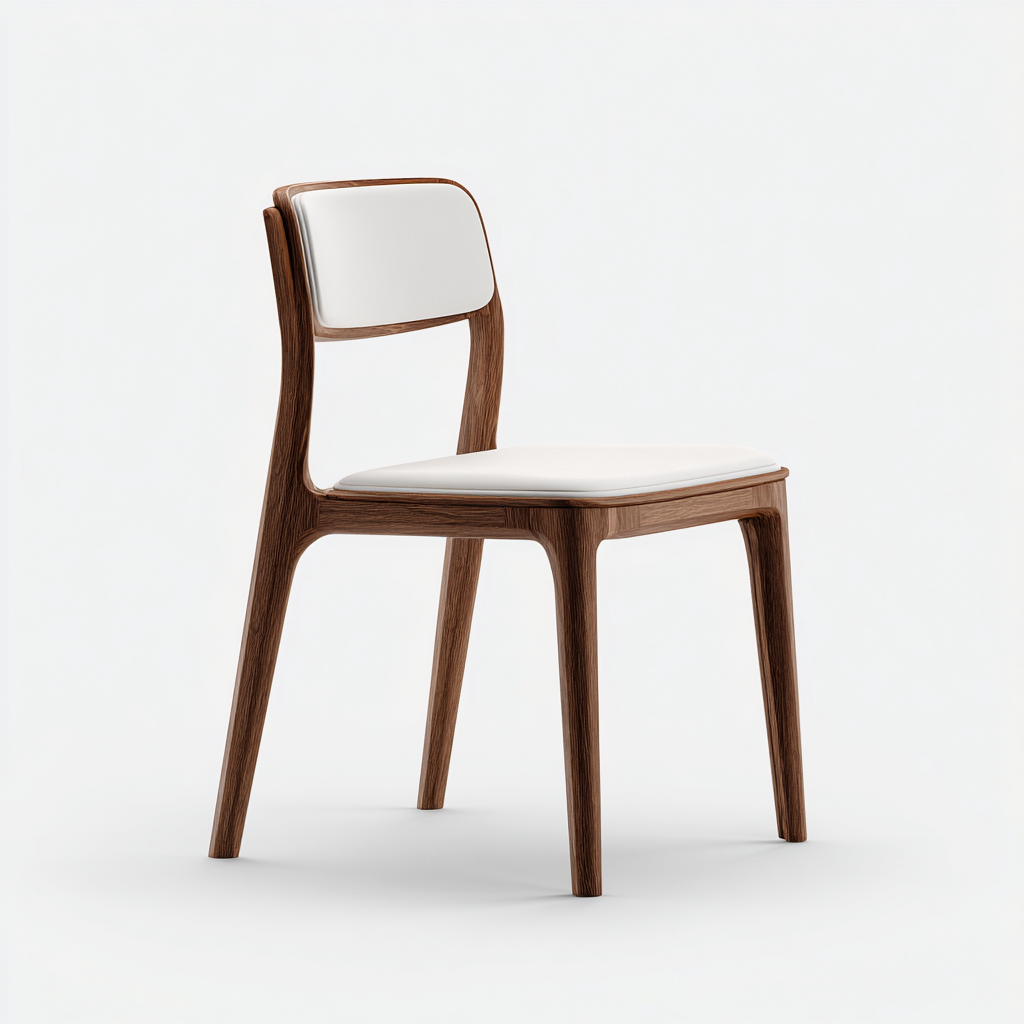 Sedia da pranzo in legno con seduta imbottita 54x52x82 cm - bianco - design moderno-Cozymyyard