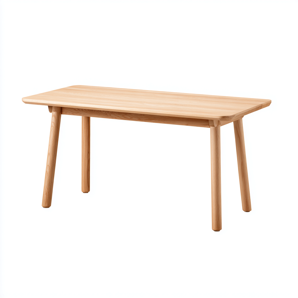 Scrivania in legno massello 160x75x75 cm - rovere naturale - design minimalista-Cozymyyard