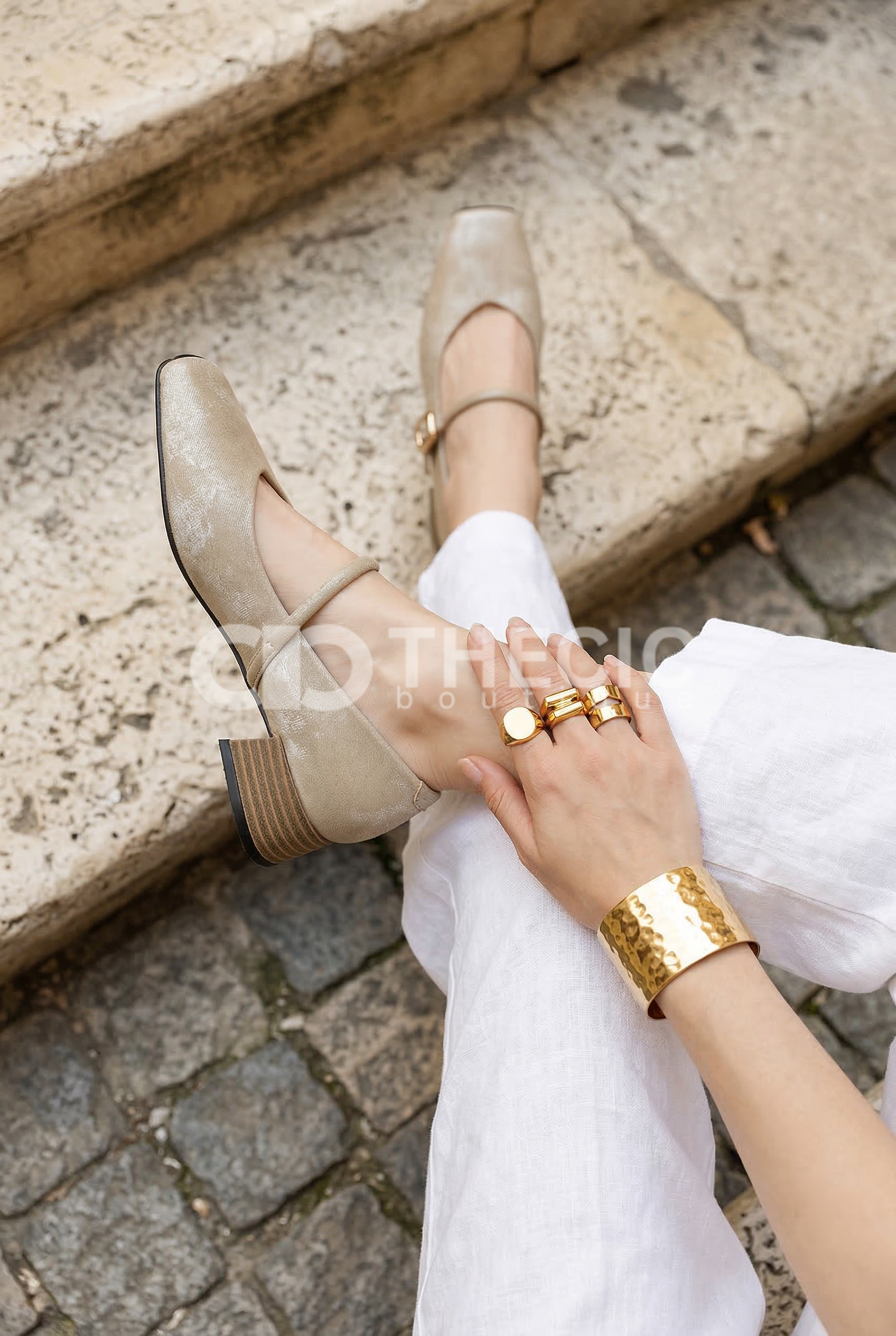 Square-Toe Block Heel Mary Jane Pumps