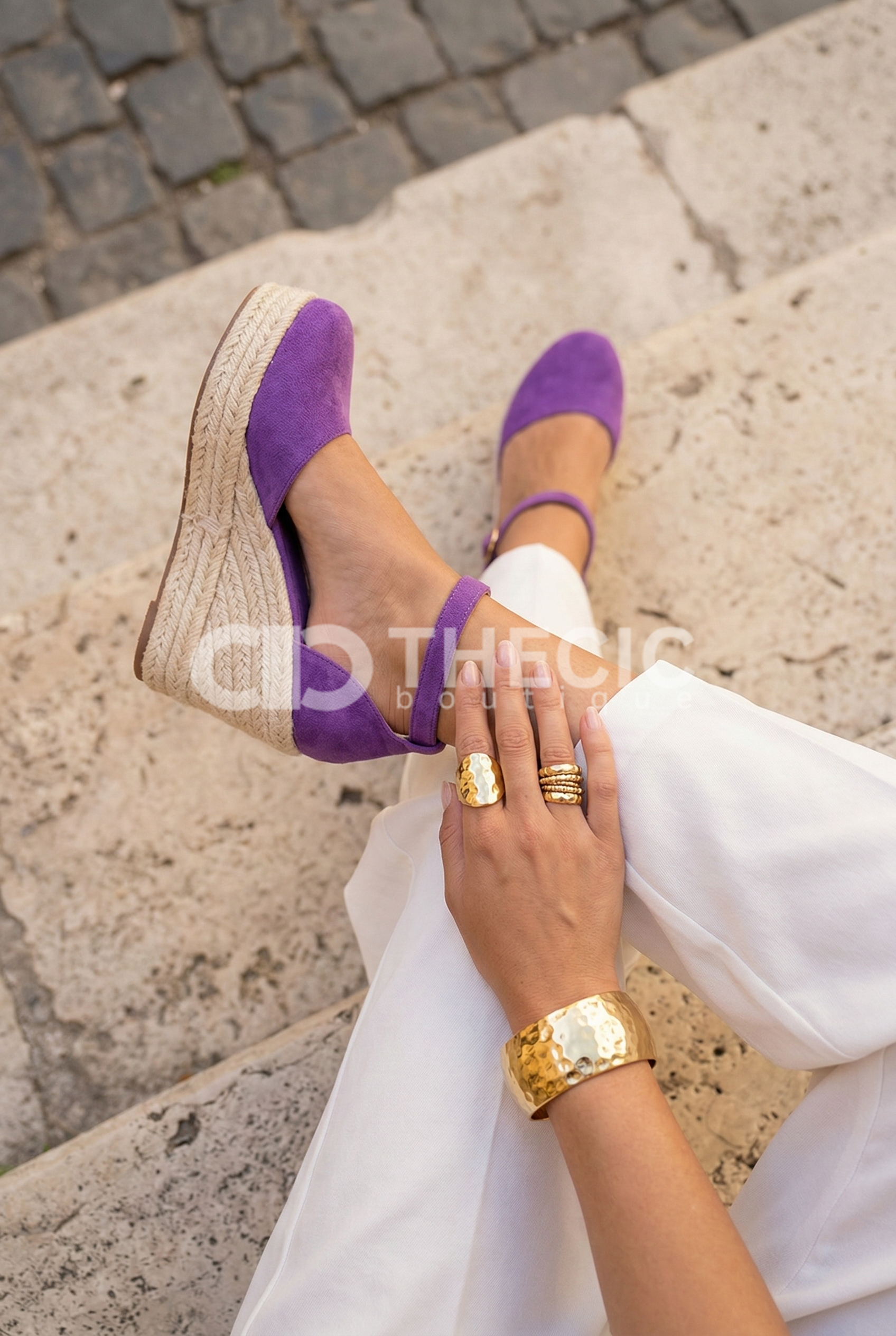 French Riviera Espadrille Wedge Sandals