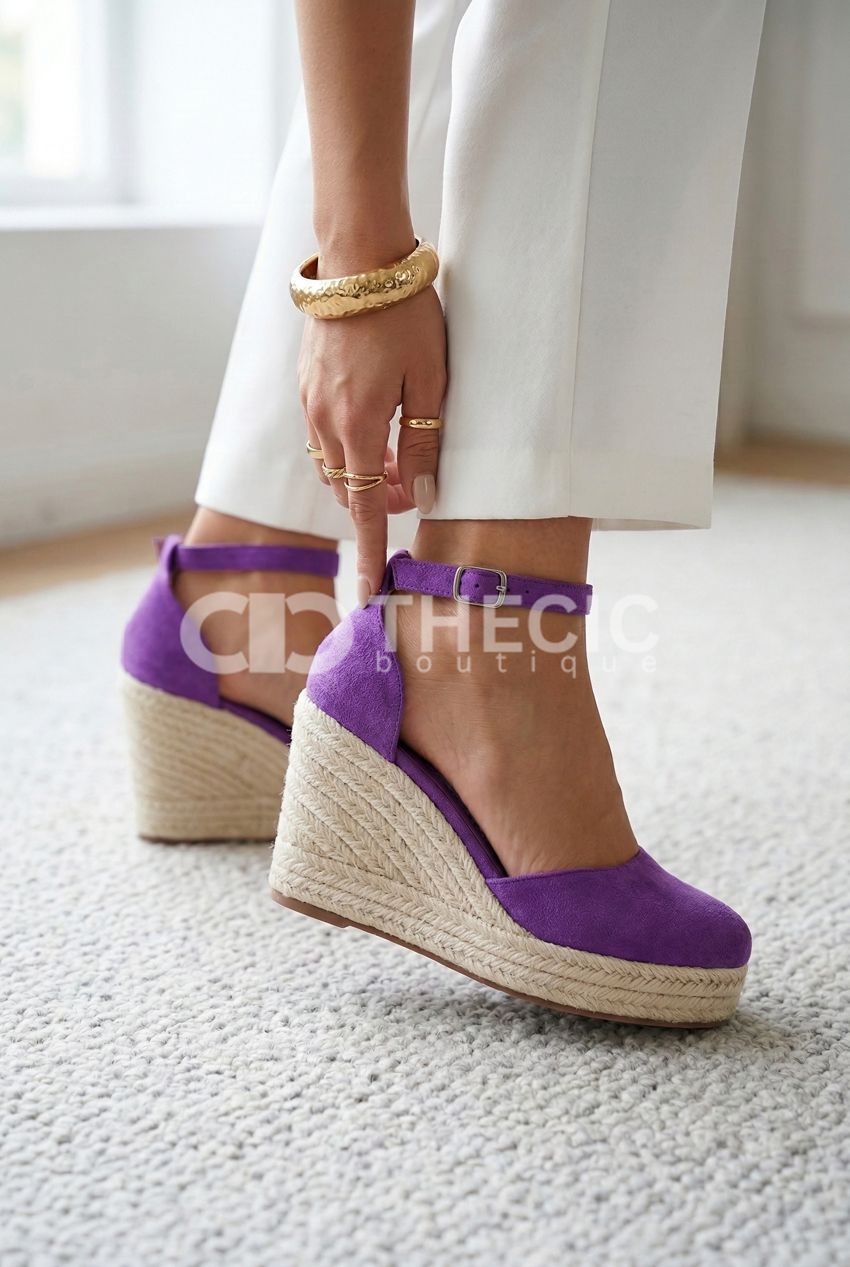 French Riviera Espadrille Wedge Sandals