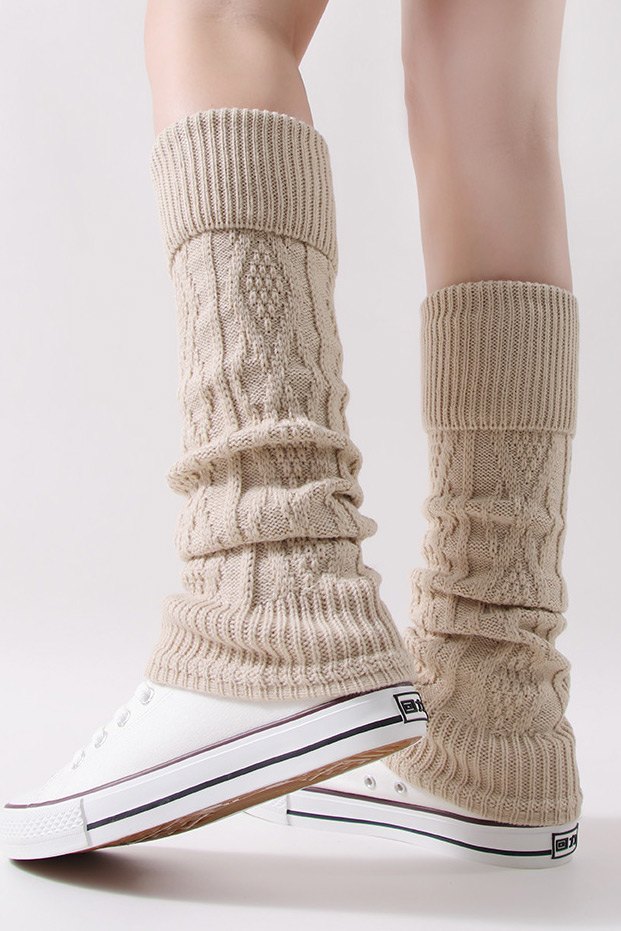 Textured Knit Leg Warmers